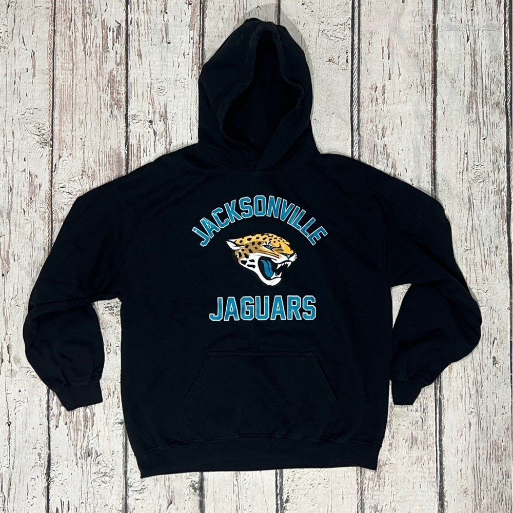 Jacksonville Jaguars Women's NFL Football Black Hoodie Pullover Sweatshirt
